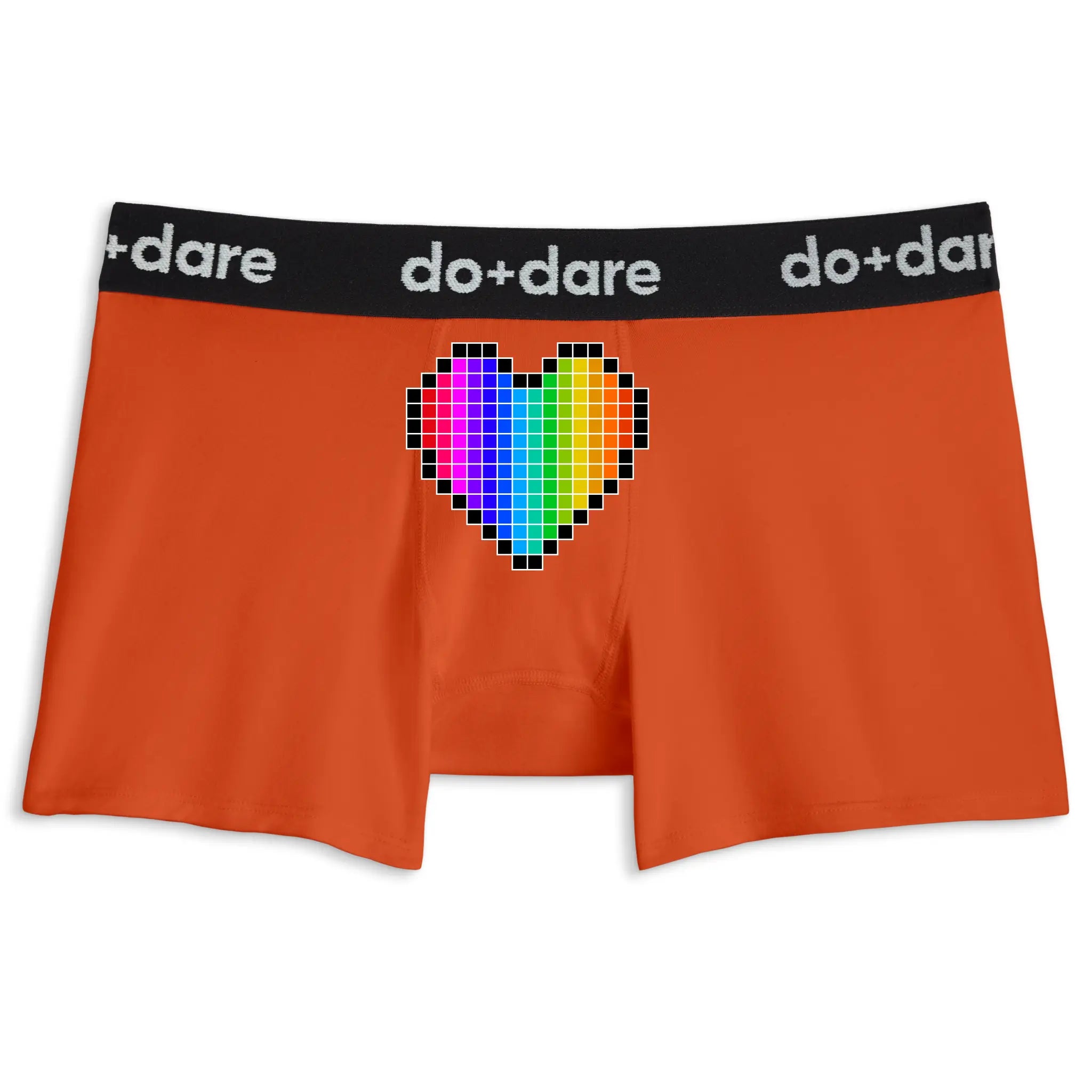 Pixel Rainbow Heart | Boxer Briefs