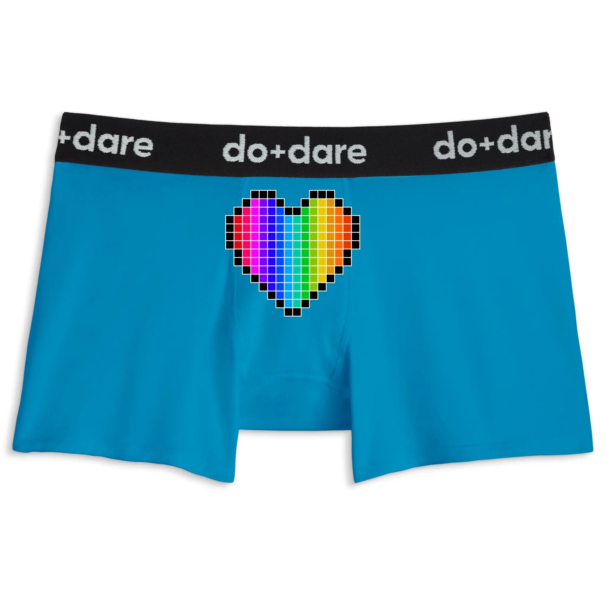 Pixel Rainbow Heart | Boxer Briefs
