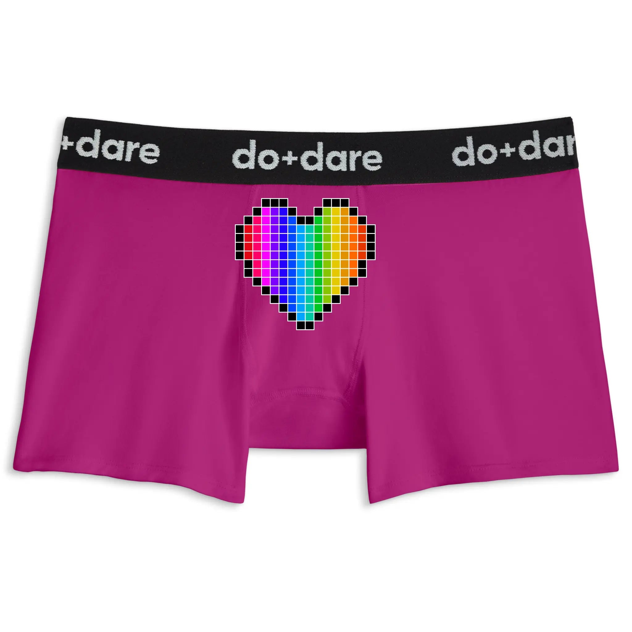 Pixel Rainbow Heart | Boxer Briefs