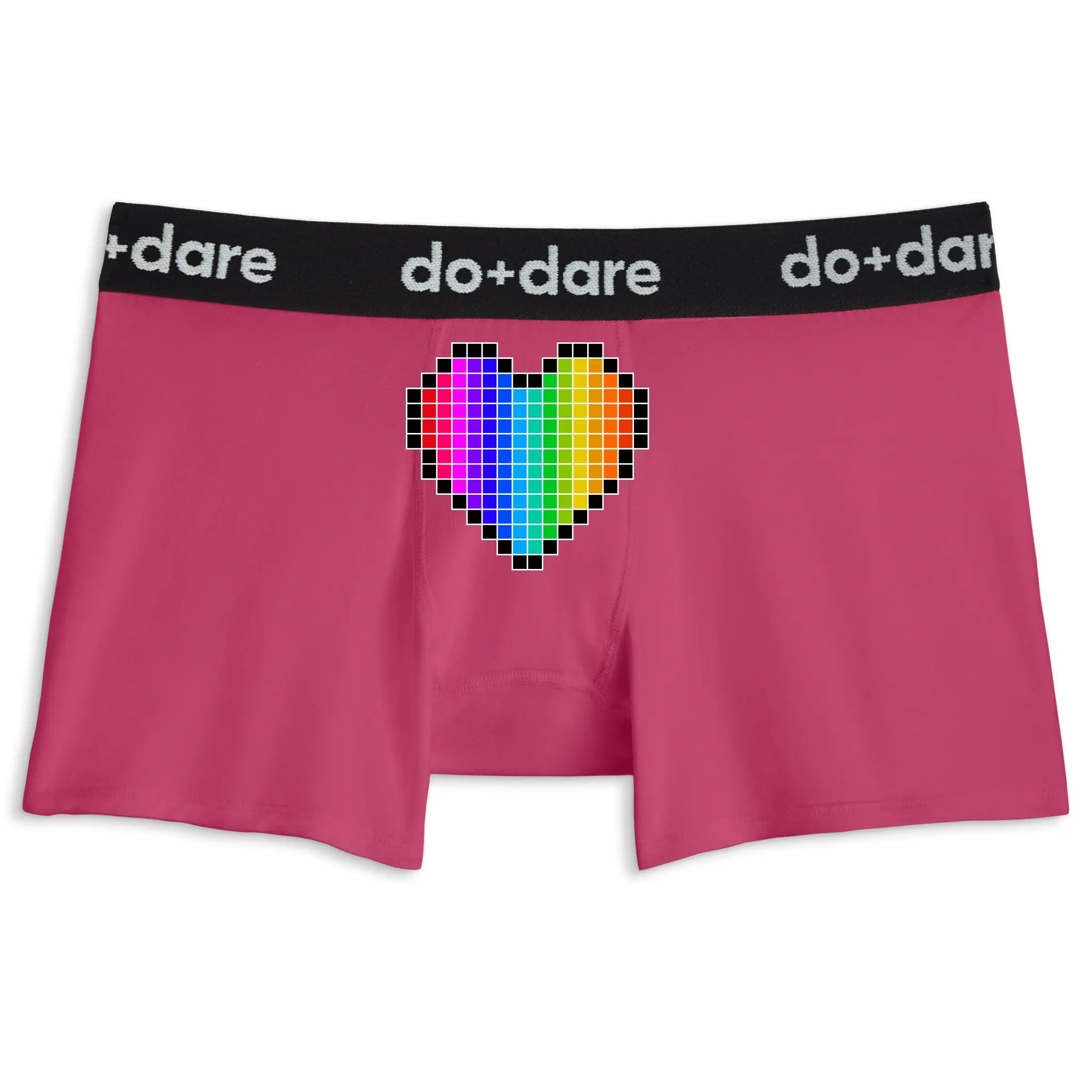 Pixel Rainbow Heart | Boxer Briefs