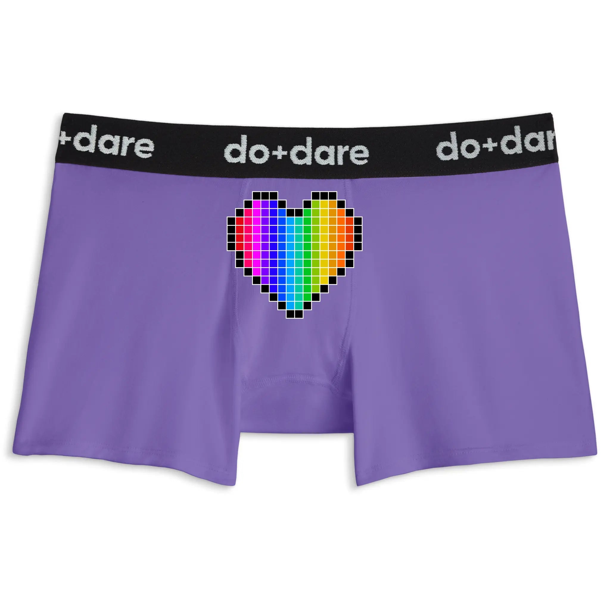 Pixel Rainbow Heart | Boxer Briefs