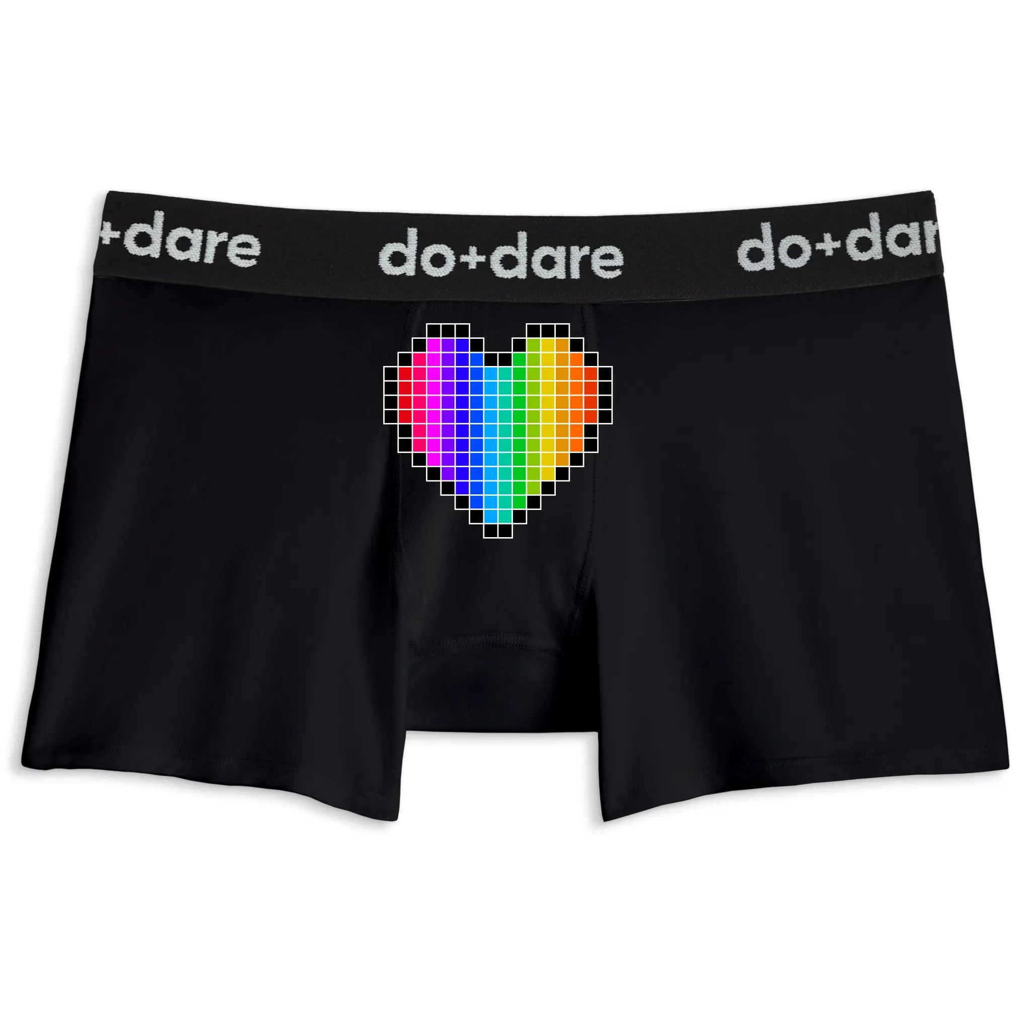 Pixel Rainbow Heart | Boxer Briefs