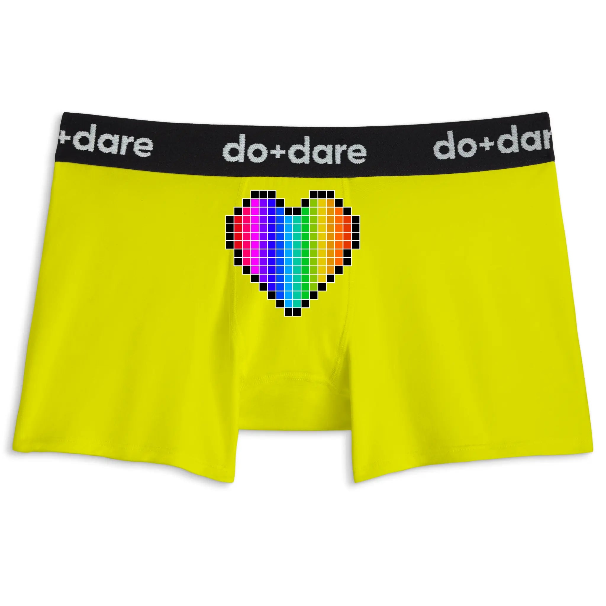 Pixel Rainbow Heart | Boxer Briefs