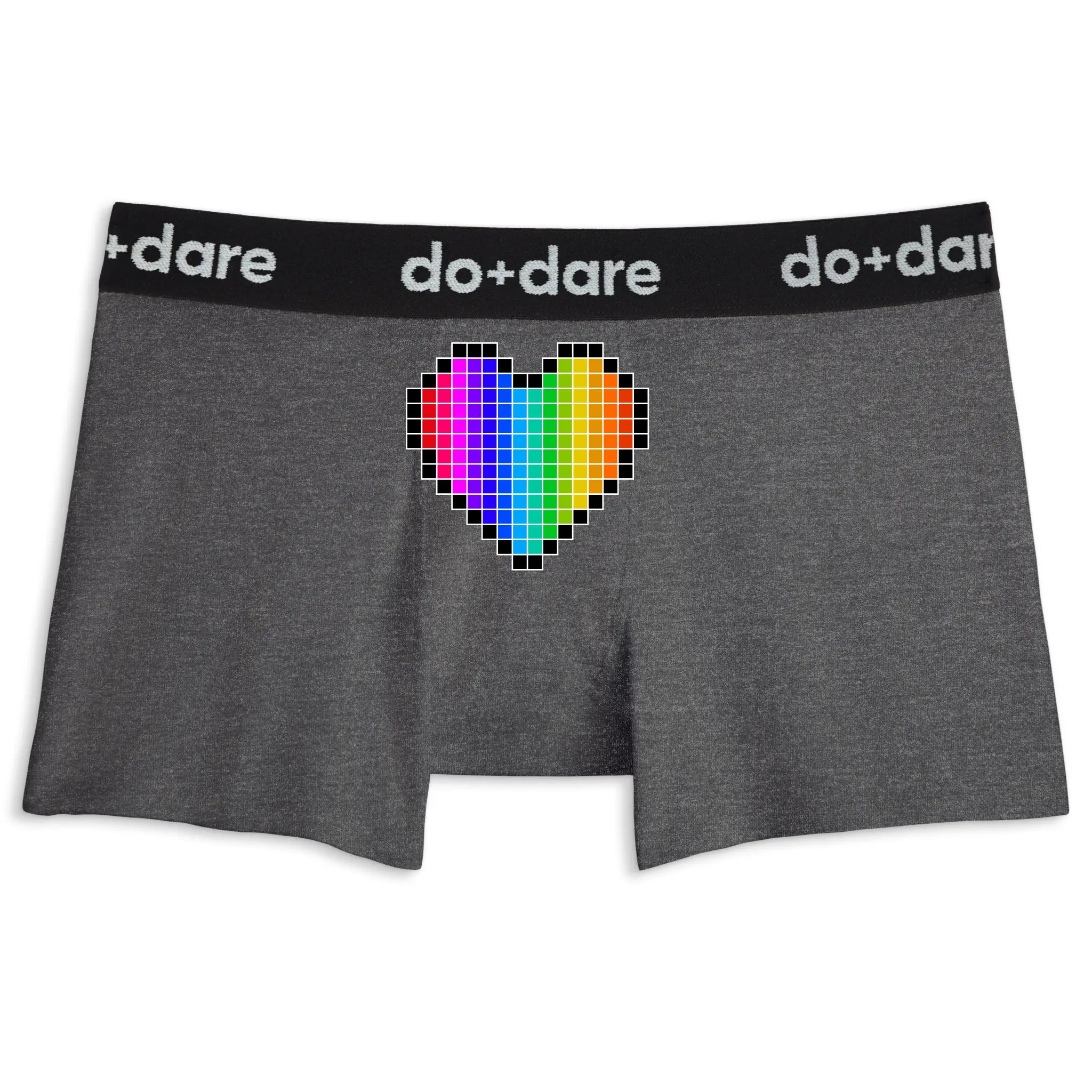 Pixel Rainbow Heart | Boxer Briefs