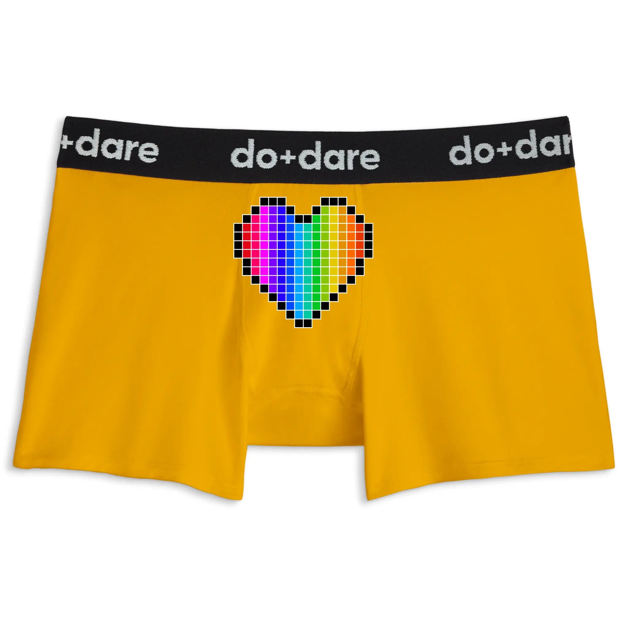 Pixel Rainbow Heart | Boxer Briefs