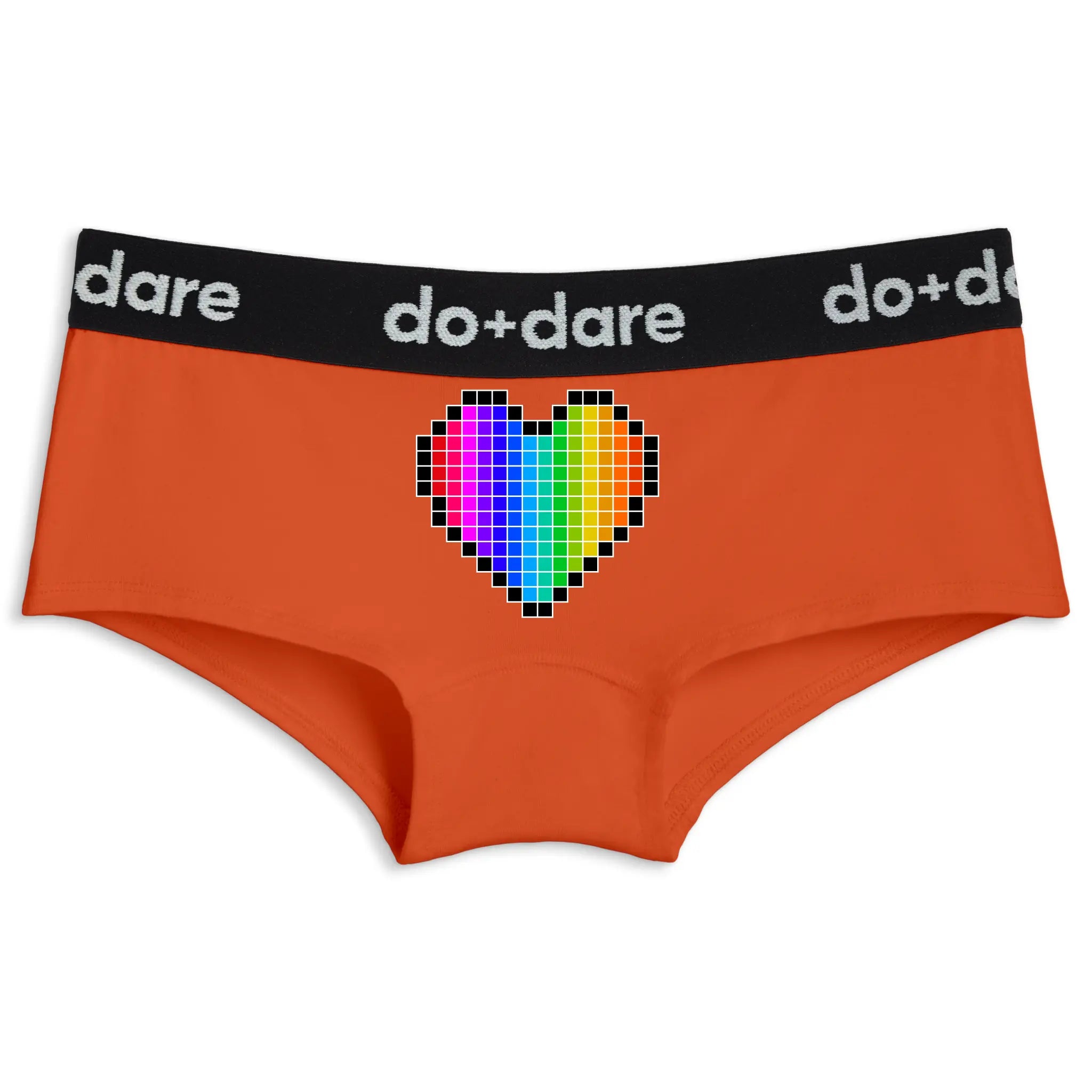 Pixel Rainbow Heart | Shorty Undies