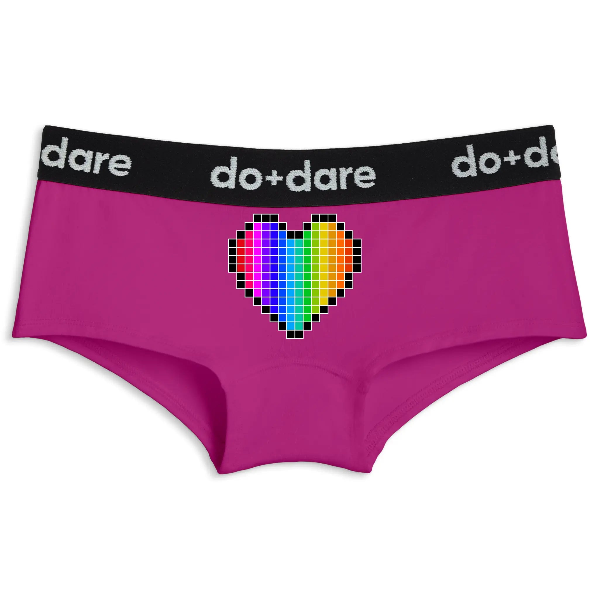 Pixel Rainbow Heart | Shorty Undies