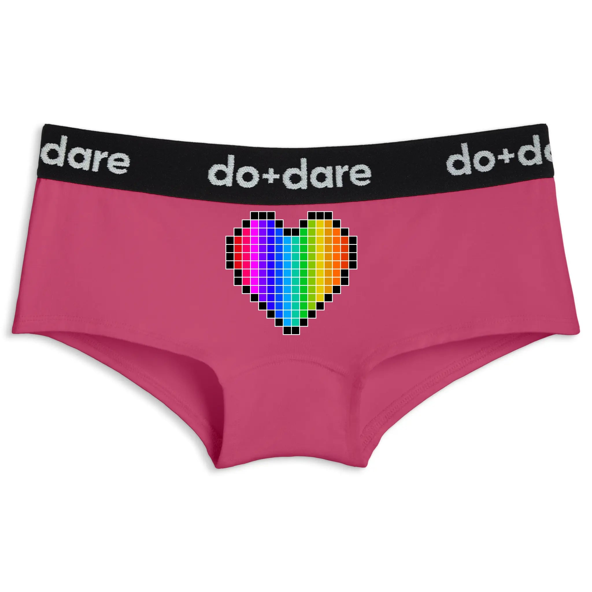 Pixel Rainbow Heart | Shorty Undies