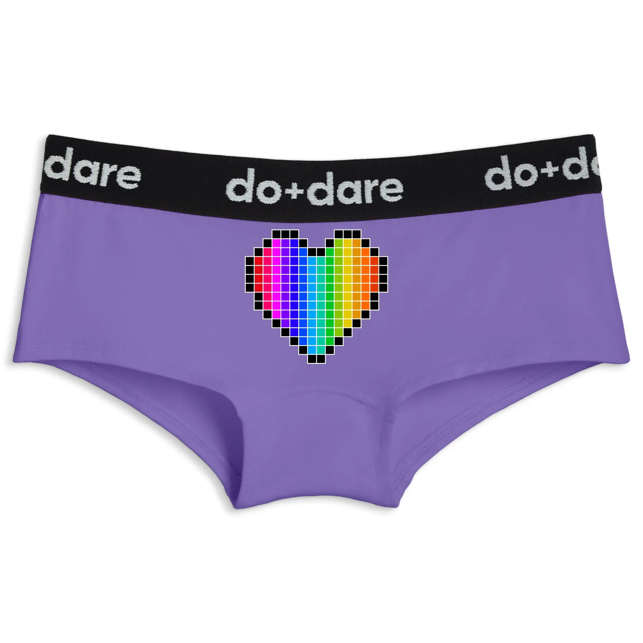Pixel Rainbow Heart | Shorty Undies