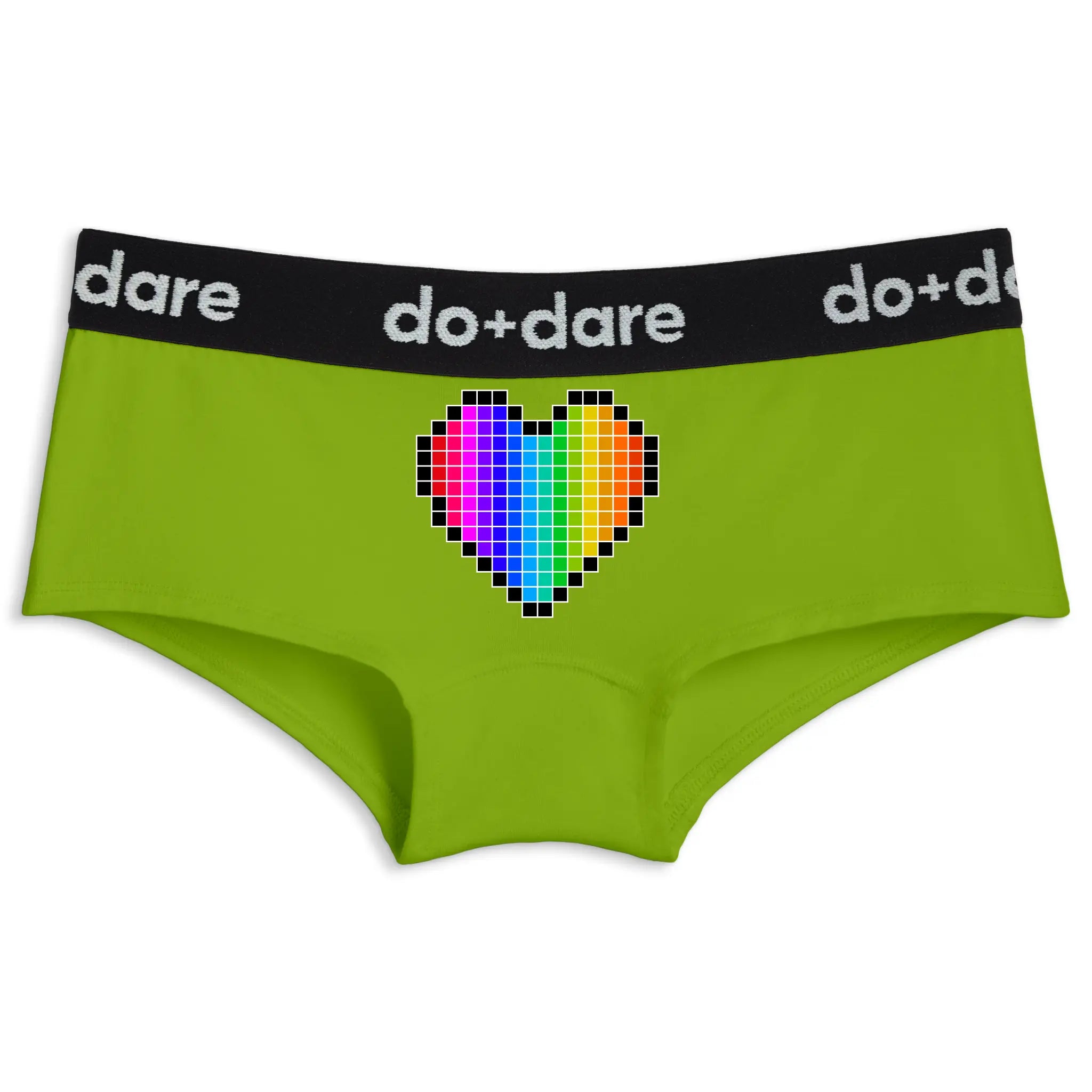 Pixel Rainbow Heart | Shorty Undies