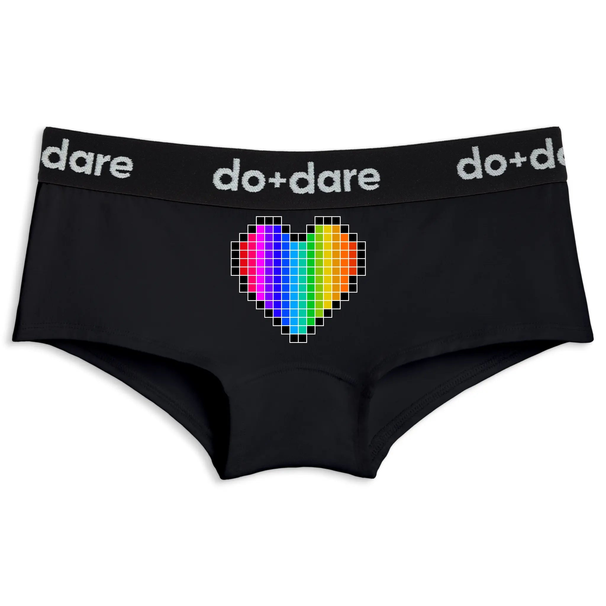 Pixel Rainbow Heart | Shorty Undies