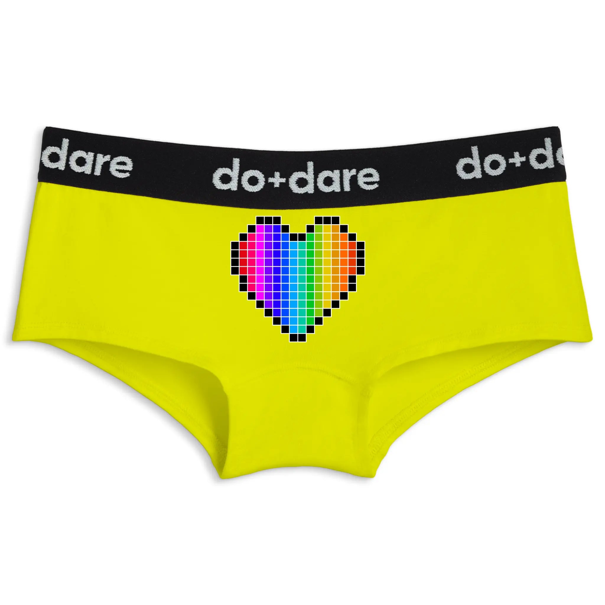 Pixel Rainbow Heart | Shorty Undies