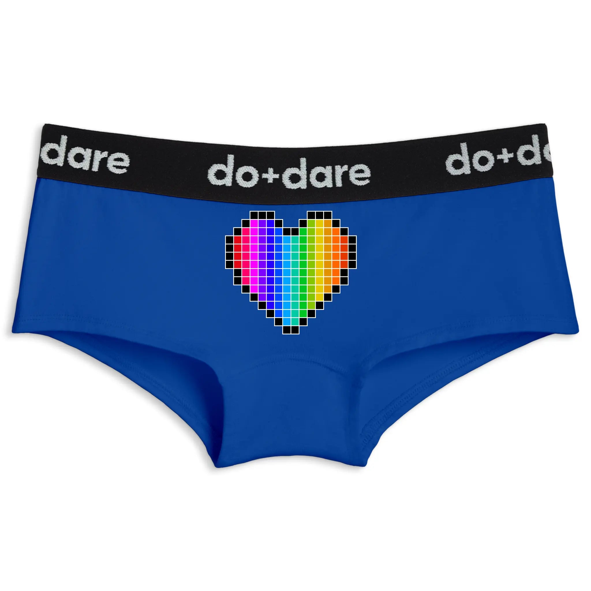 Pixel Rainbow Heart | Shorty Undies