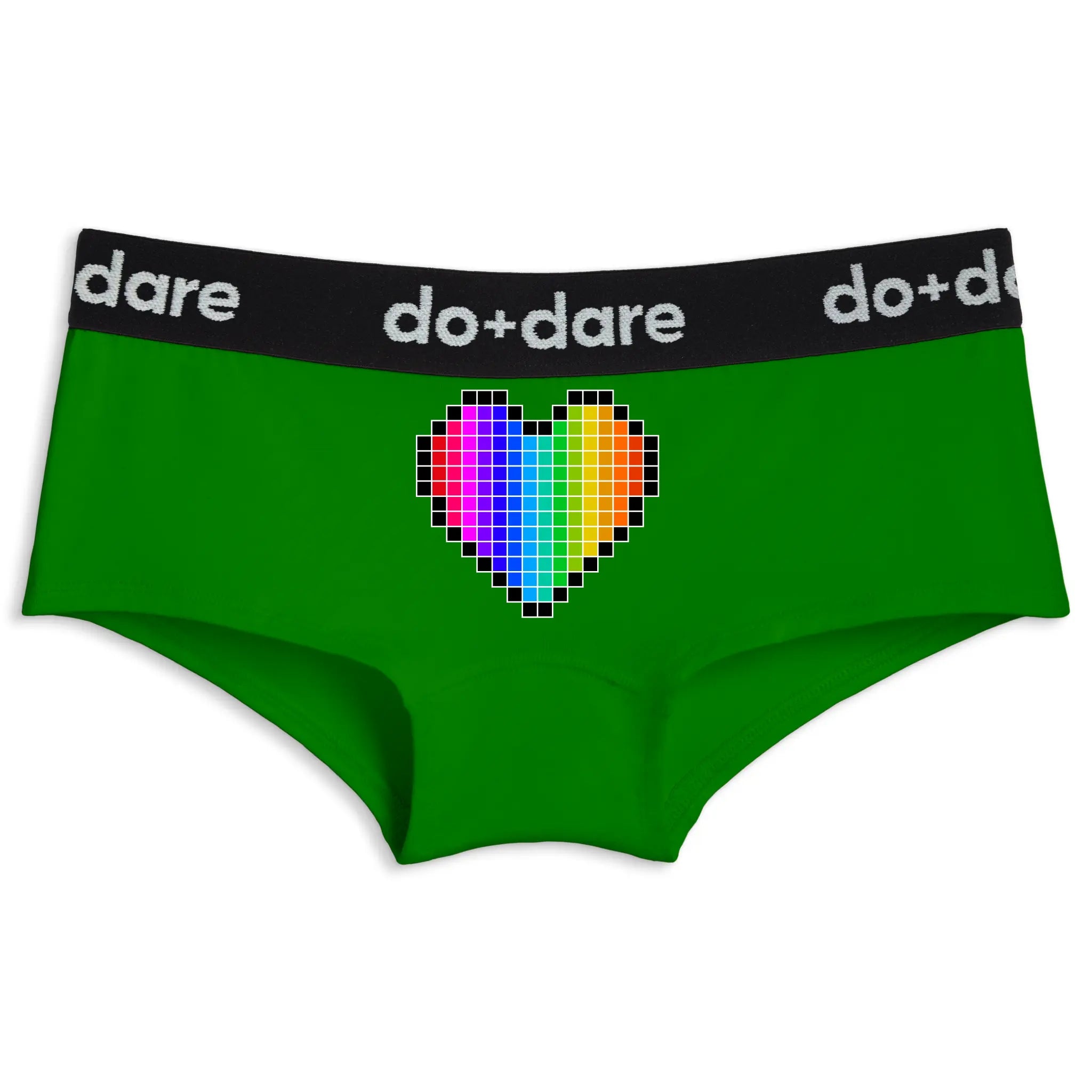 Pixel Rainbow Heart | Shorty Undies