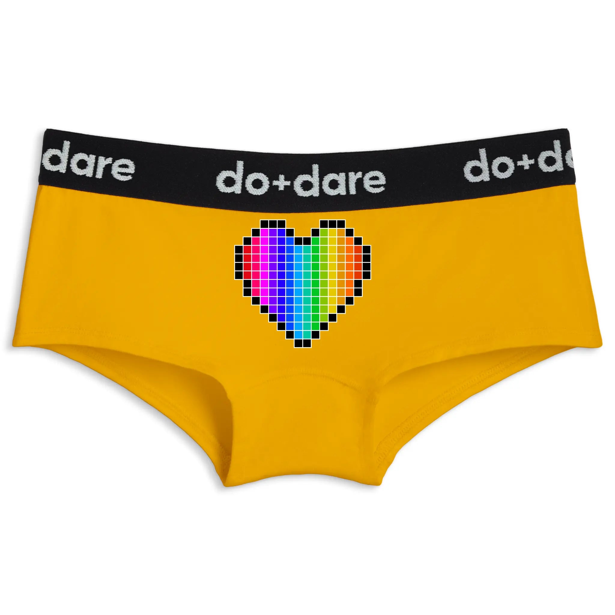 Pixel Rainbow Heart | Shorty Undies