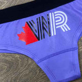 do+dare undie co. - lavender purple custom underwear personalized with a spikeball company logo