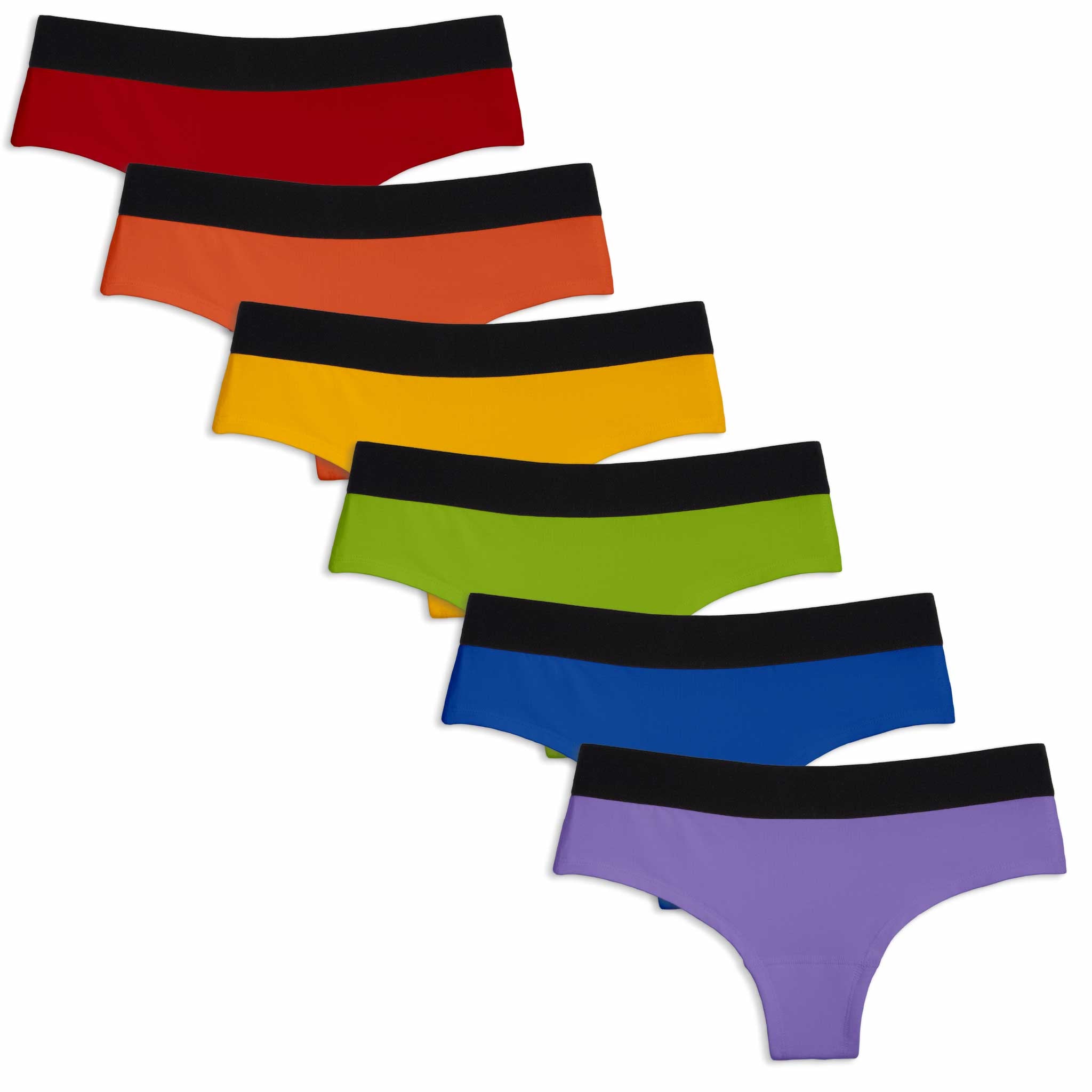 Rainbow Bundle | Cheeky Panties | 6-Pack