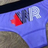 do+dare undie co. - lavender purple custom underwear personalized with a spikeball company logo 