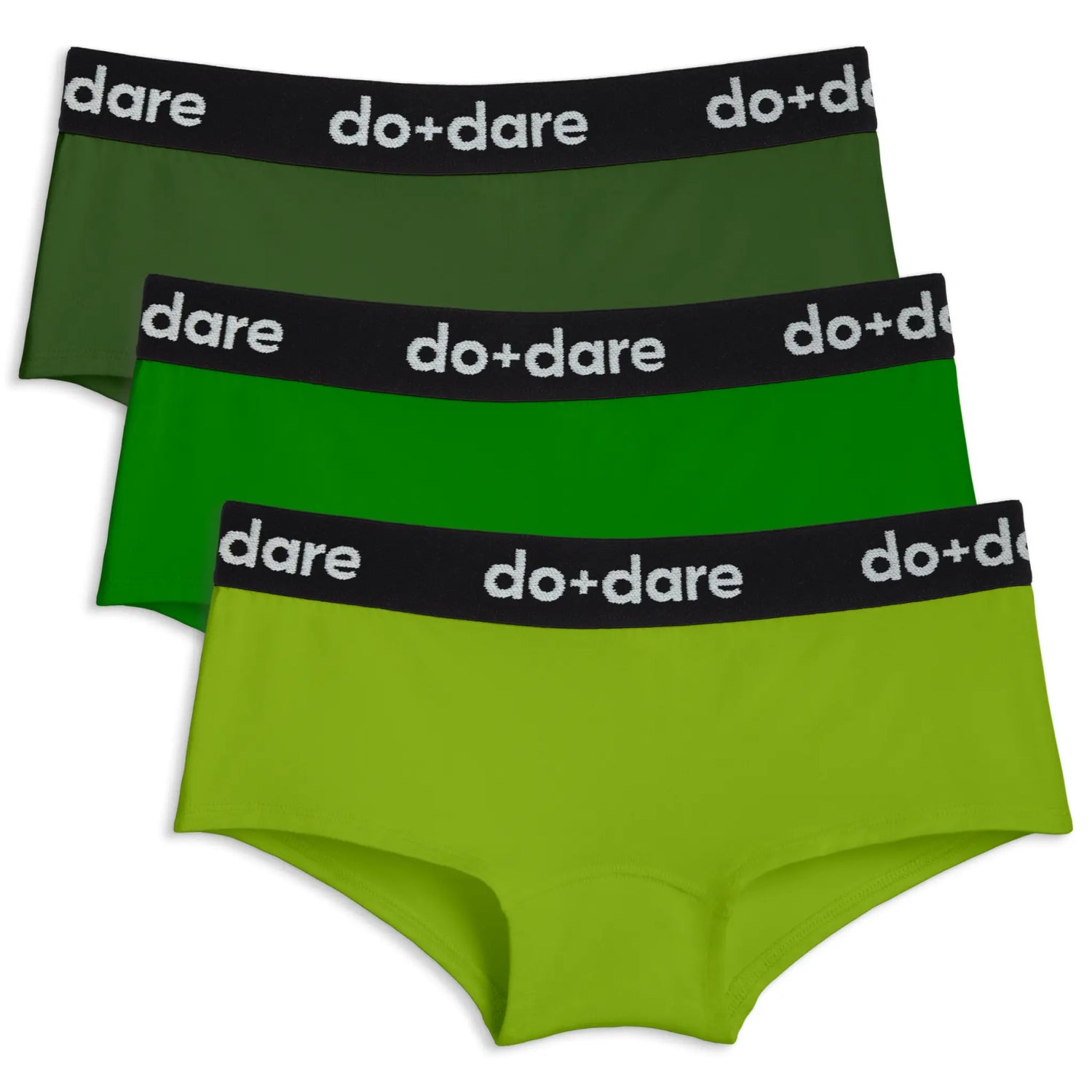 Greens Bundle | Shorty Undies | 3-Pack