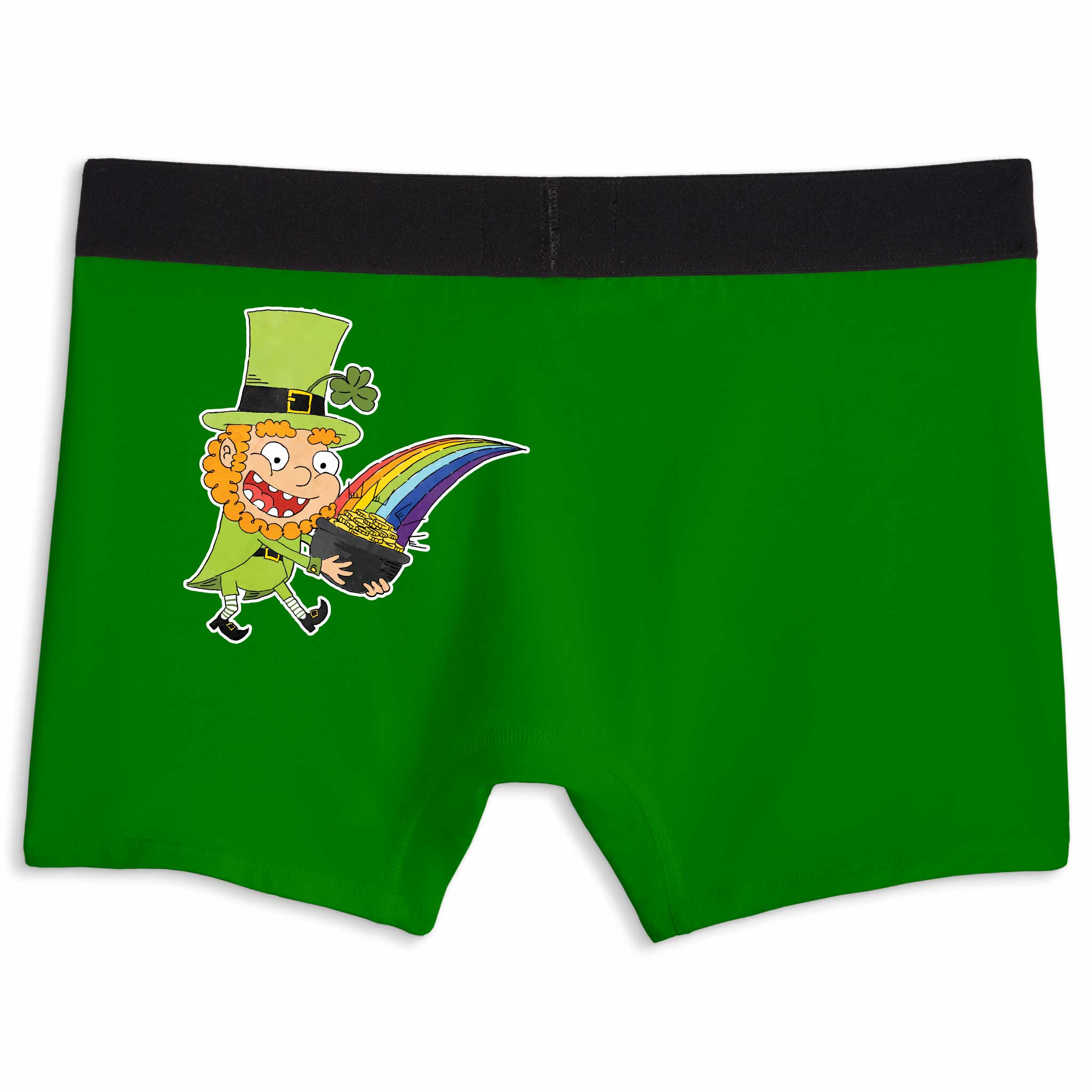 Rainbow Fart Leprechaun Boxer Briefs