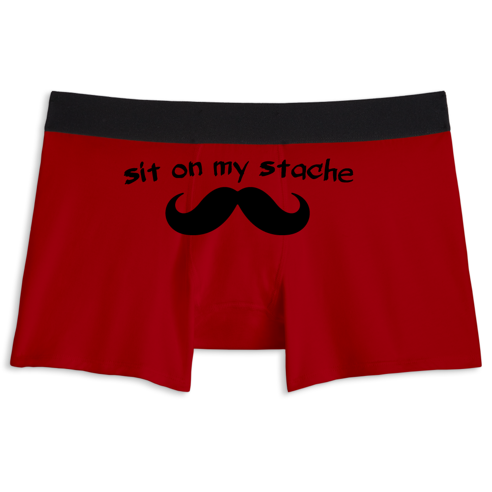 Sit on my stache | Boxer briefs underwear