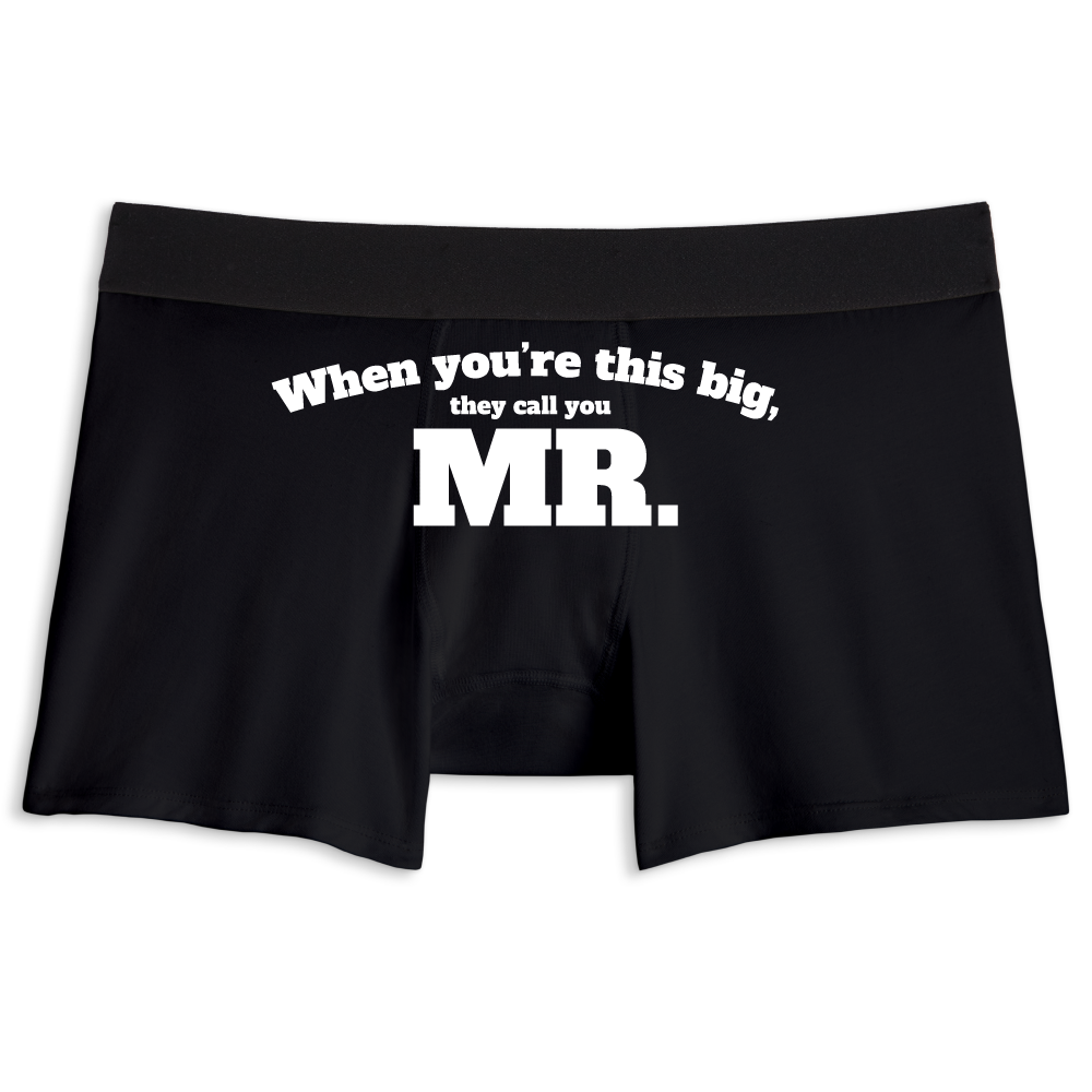 They call you MR. | Boxer briefs underwear