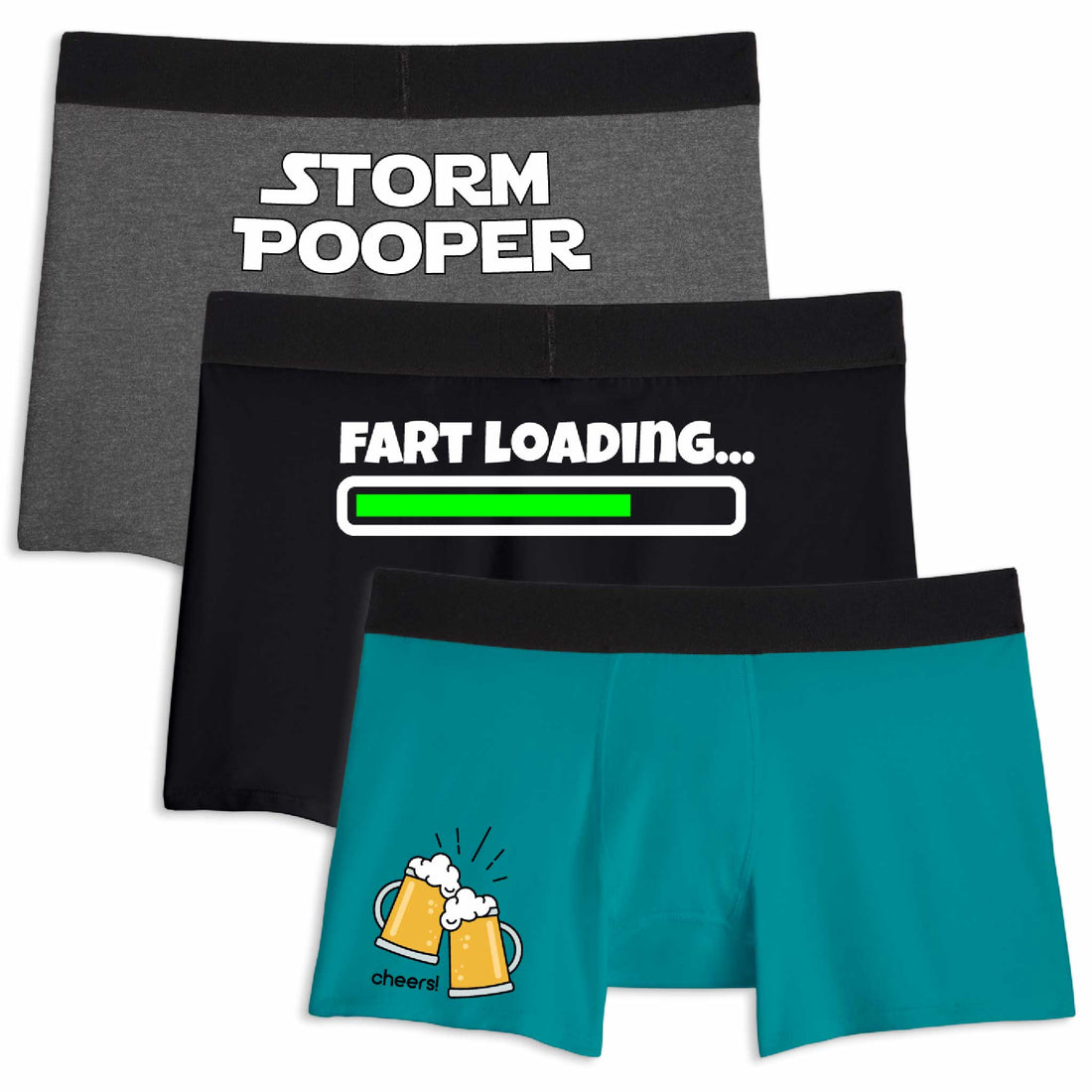 Farty Party Bundle | Boxer Briefs Underwear | 3-Pack